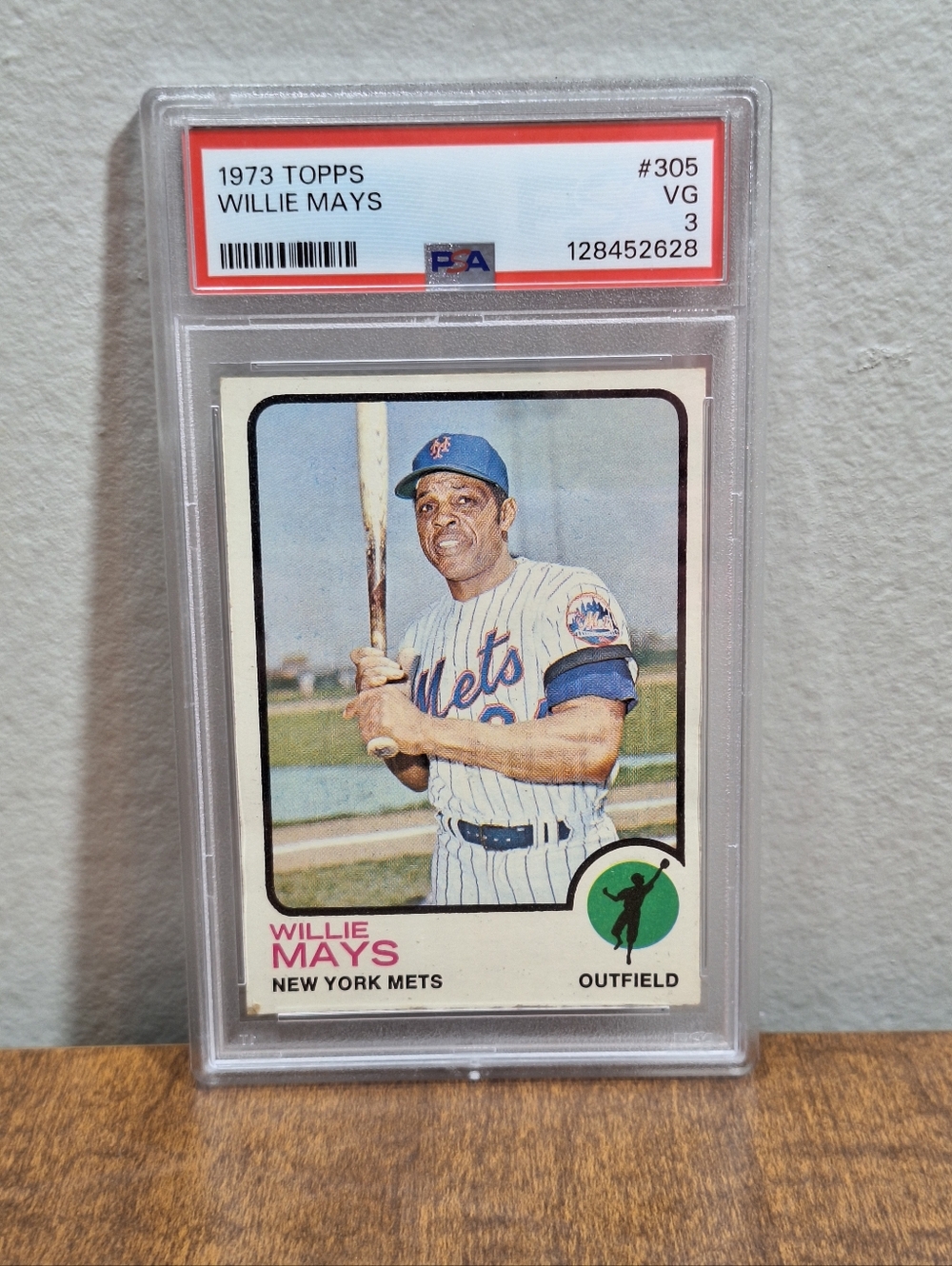 1973 Topps Willie Mays #305 PSA 3 New York Mets MLB